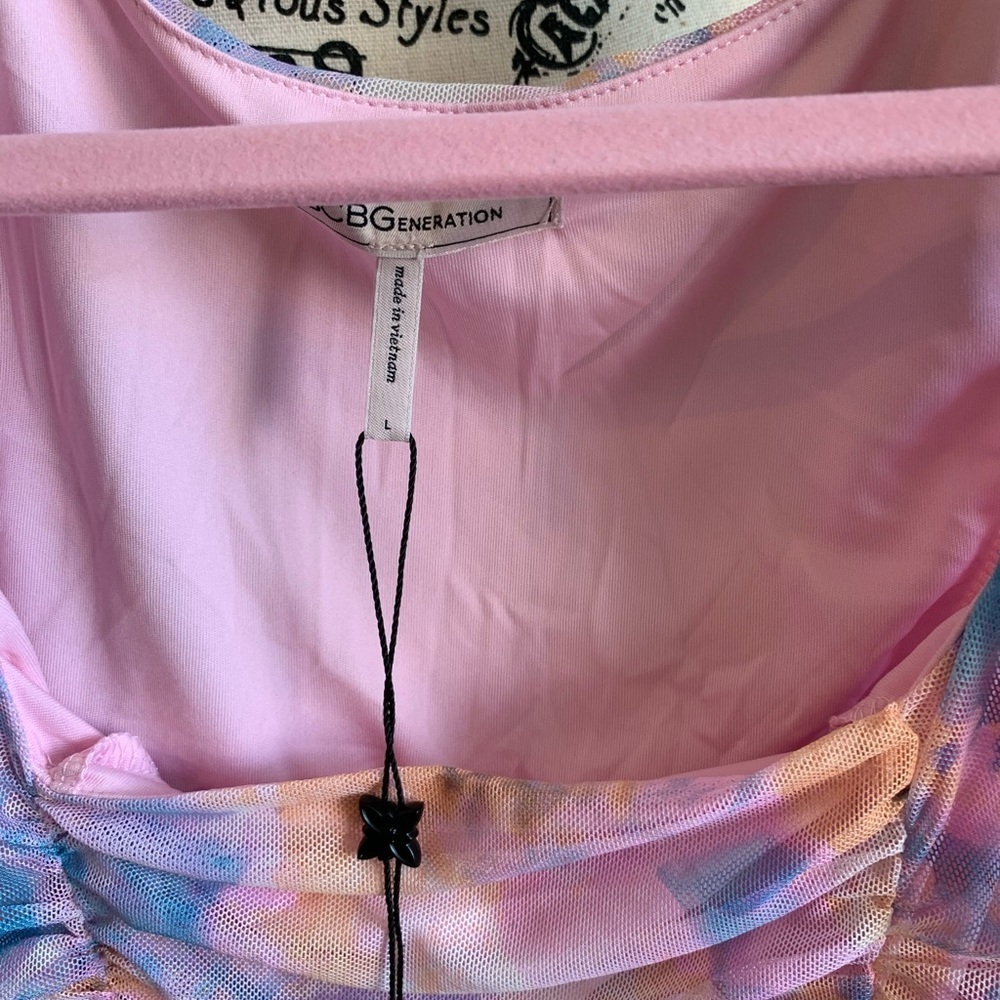 BCBGeneration Multicolor Ruched Mini Dress - Picture 6 of 6